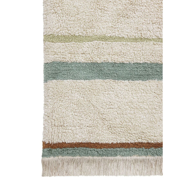 Lorena Canals waschbarer Teppich 'Lane' in natural/vintage blue 90x130cm