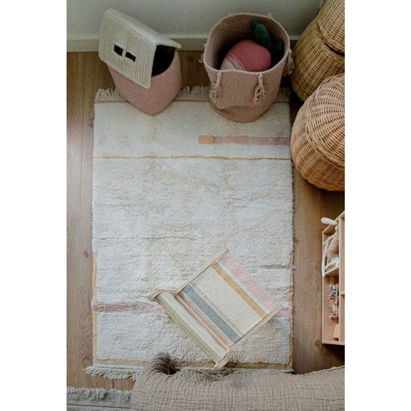 Lorena Canals waschbarer Teppich 'Lane' in natural/vintage nude 90x130cm