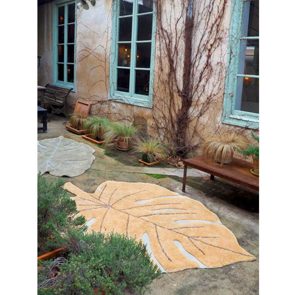 Lorena Canals waschbarer Teppich 'Monstera Leaf' in hone 120x180cm