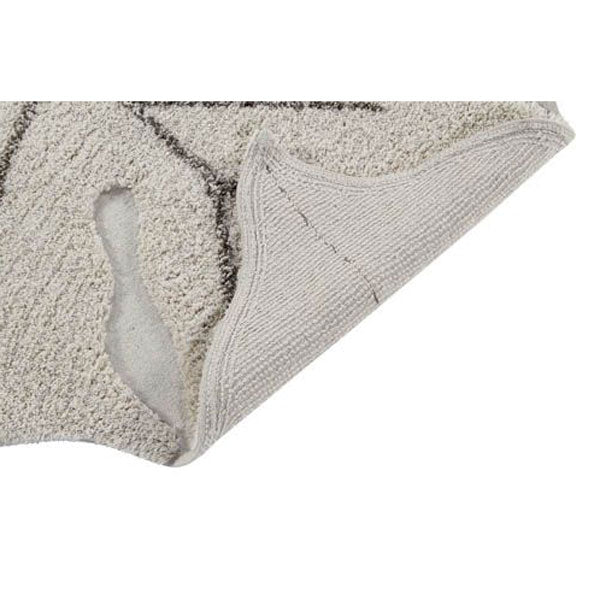 Lorena Canals waschbarer Teppich 'Monstera Leaf' in cremeweiß 120x180cm