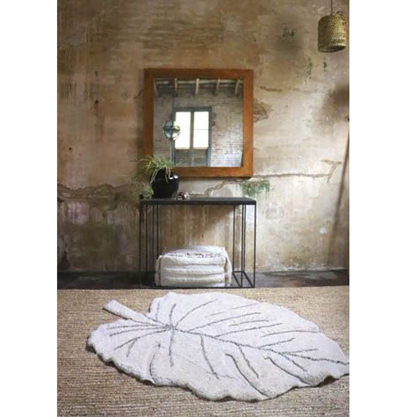 Lorena Canals waschbarer Teppich 'Monstera Leaf' in natur 120x180cm
