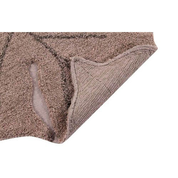 Lorena Canals waschbarer Teppich 'Monstera Leaf' in mauve 120x180cm