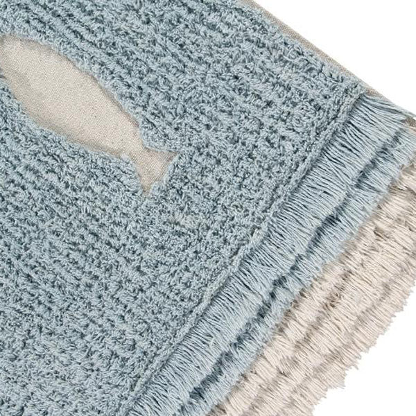 Lorena Canals waschbarer Teppich 'Ocean Shore' in hellblau/ 120x190cm