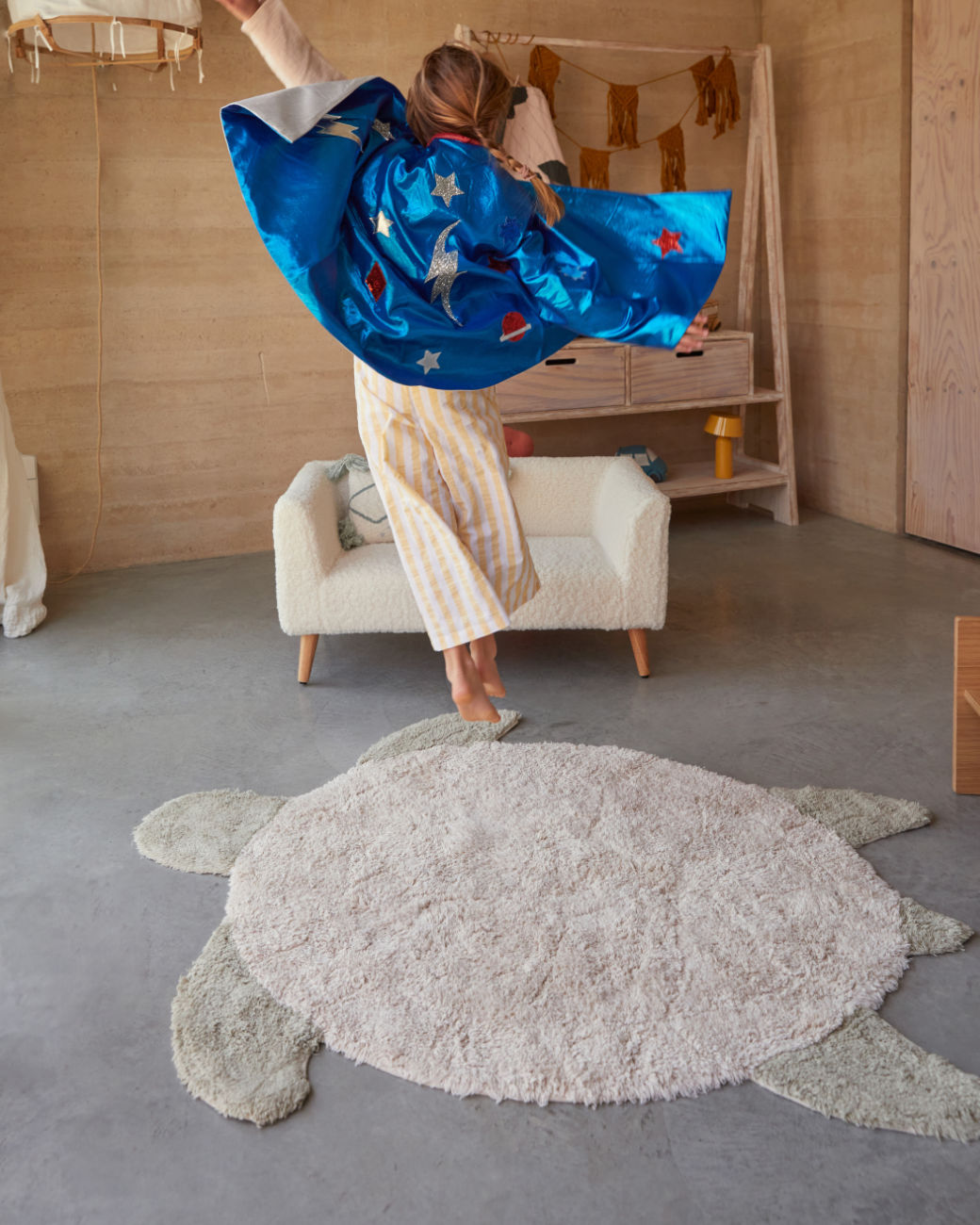 Lorena Canals waschbarer Teppich 'Sea Turtle' 110x130cm