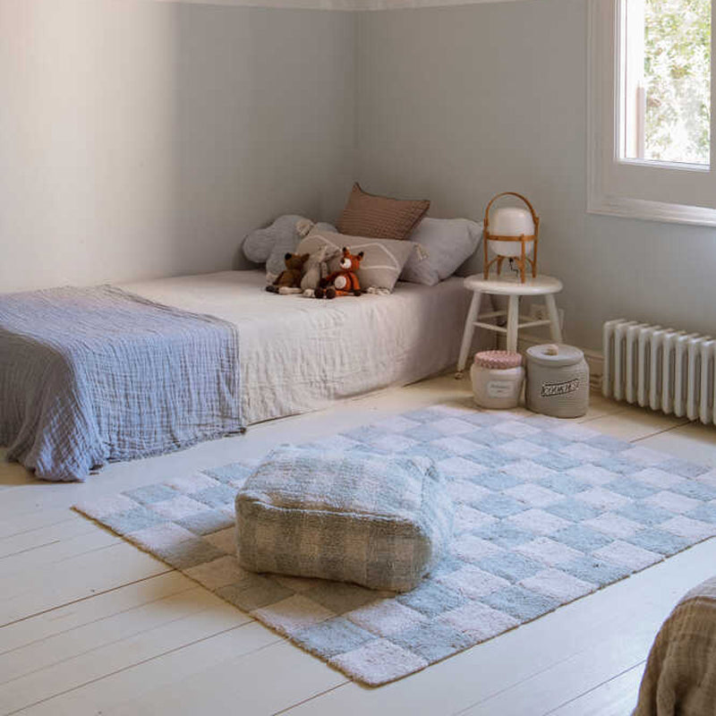 Lorena Canals waschbarer Teppich 'Tiles' blue sage 120x160cm