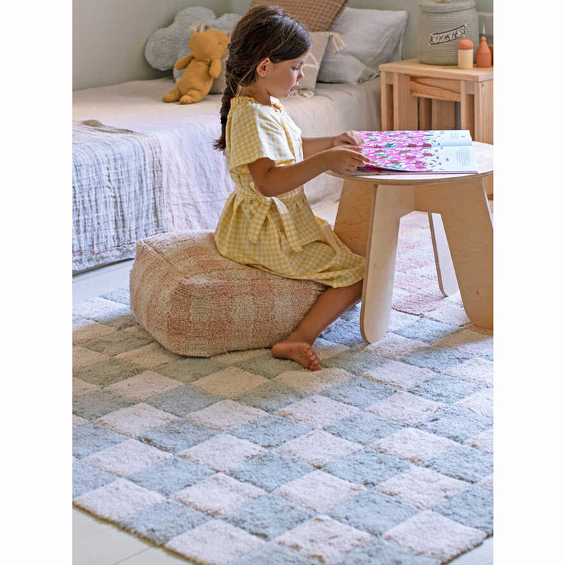 Lorena Canals waschbarer Teppich 'Tiles' blue sage 120x160cm