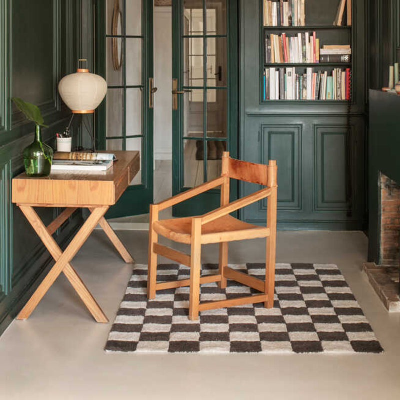 Lorena Canals waschbarer Teppich 'Tiles' dark grey 120x160cm