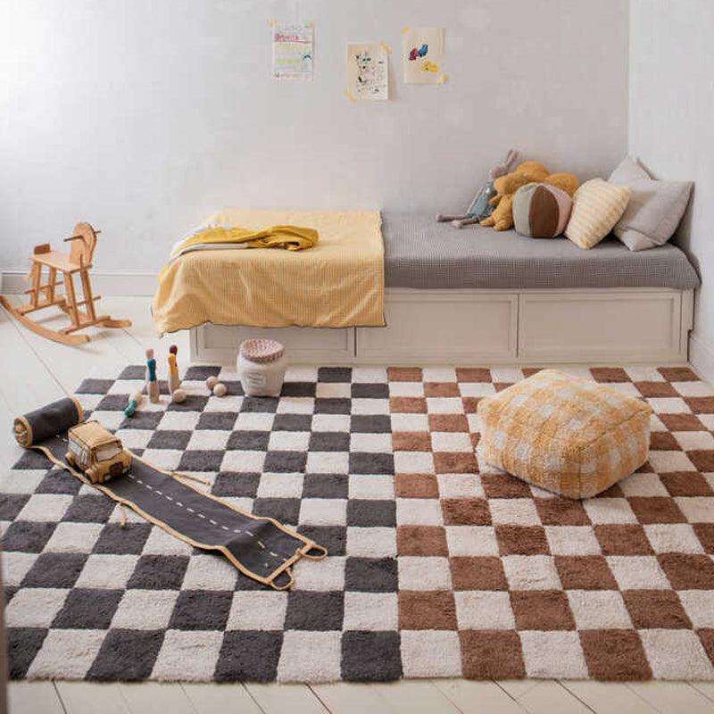 Lorena Canals waschbarer Teppich 'Tiles' dark grey 120x160cm