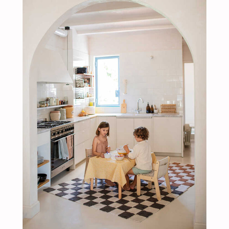 Lorena Canals waschbarer Teppich 'Tiles' dark grey 120x160cm