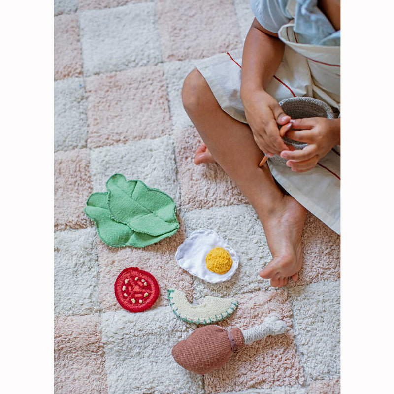 Lorena Canals waschbarer Teppich 'Tiles' rose 120x160cm