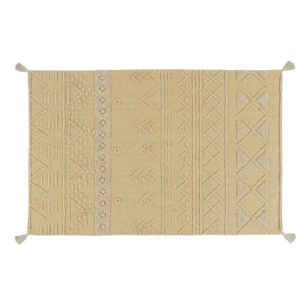 Lorena Canals waschbarer Teppich 'Tribu' in gelb 170x240cm