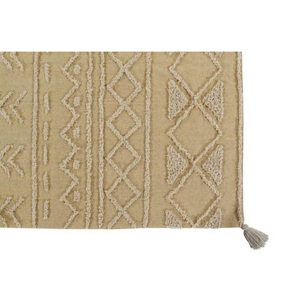 Lorena Canals waschbarer Teppich 'Tribu' in gelb 120x160cm