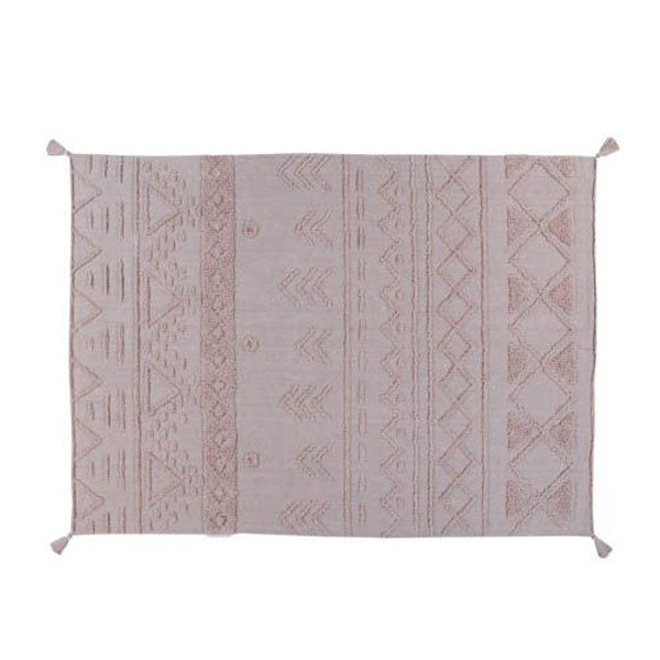 Lorena Canals waschbarer Teppich 'Tribu' in rosa 170x240cm