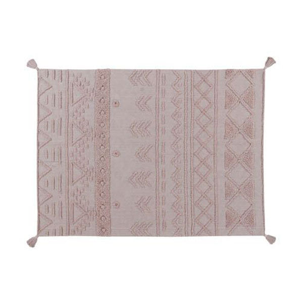 Lorena Canals waschbarer Teppich 'Tribu' in rosa 140x200cm