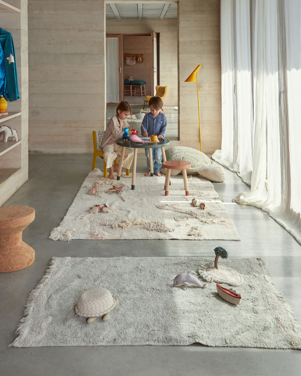 Lorena Canals waschbarer Teppich 'Waves' 90x130cm