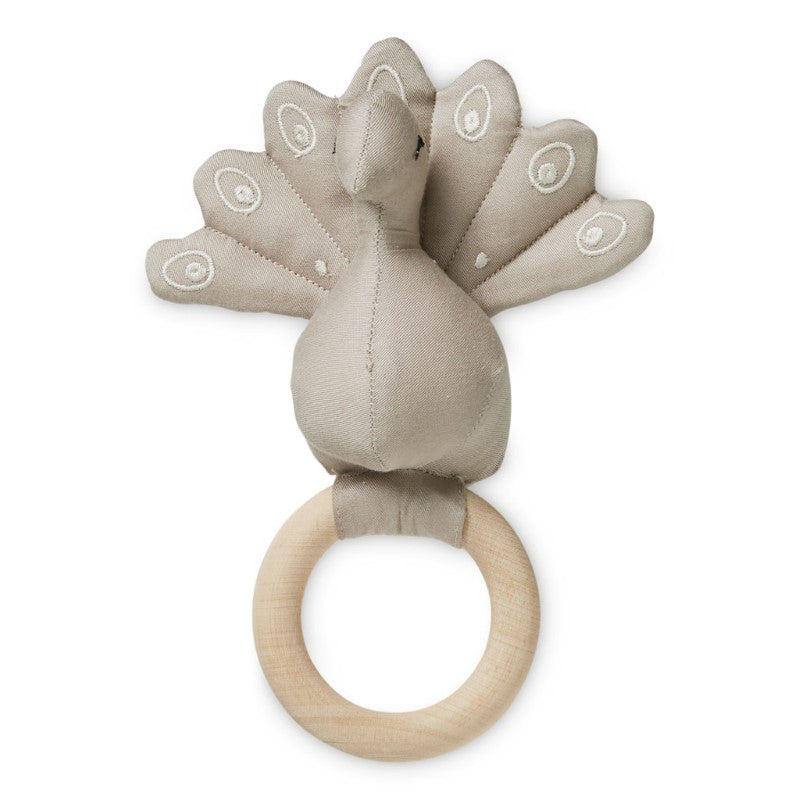 Cam Cam Babyrassel Pfau in hazel