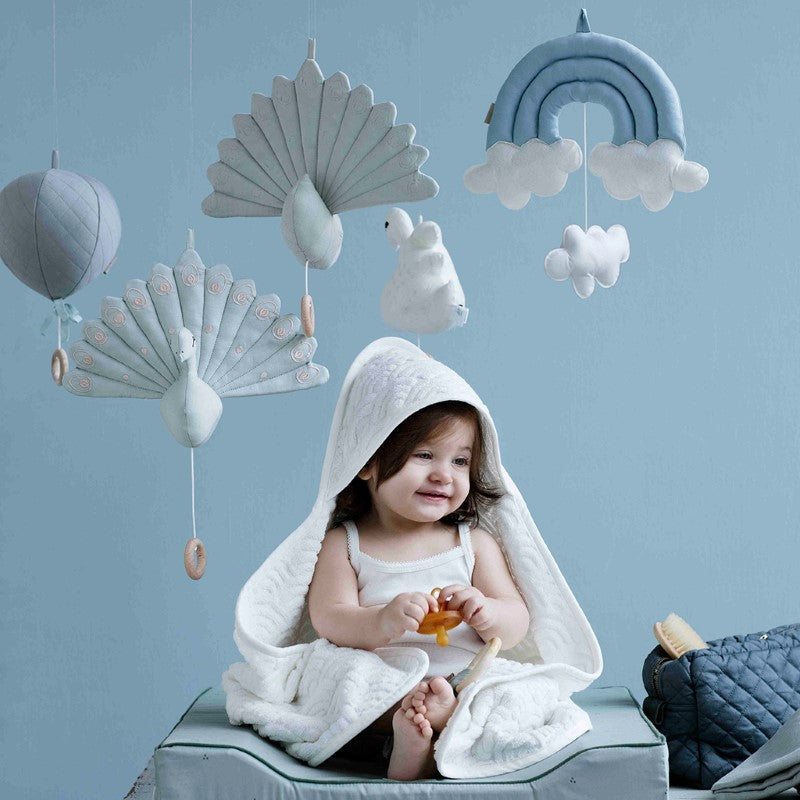 Cam Cam Spieluhr Pfau in altrosa ca. 29x22cm