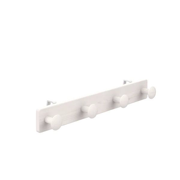 LIFETIME Kleiderhakenleiste für Betten in weiß