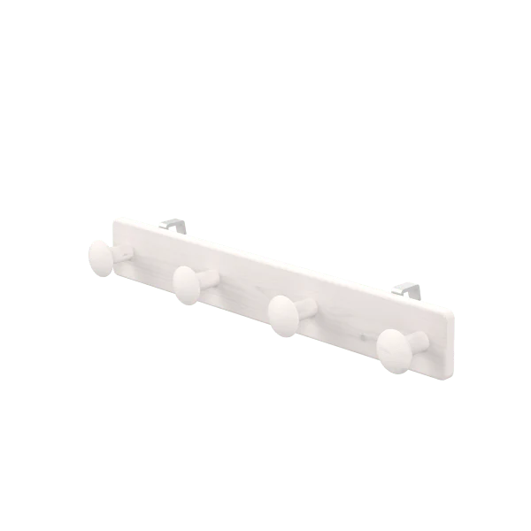 LIFETIME Kleiderhakenleiste für Betten in weiß