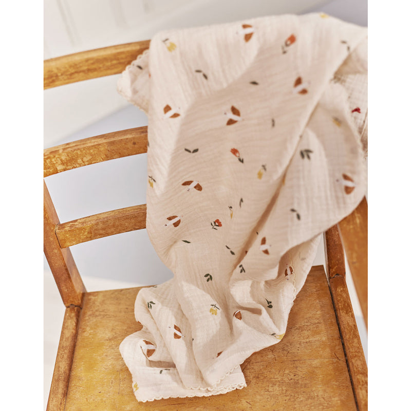 Oliver Furniture 'Dear April' 3er-Pack Musselintuch in 'Songbirds'