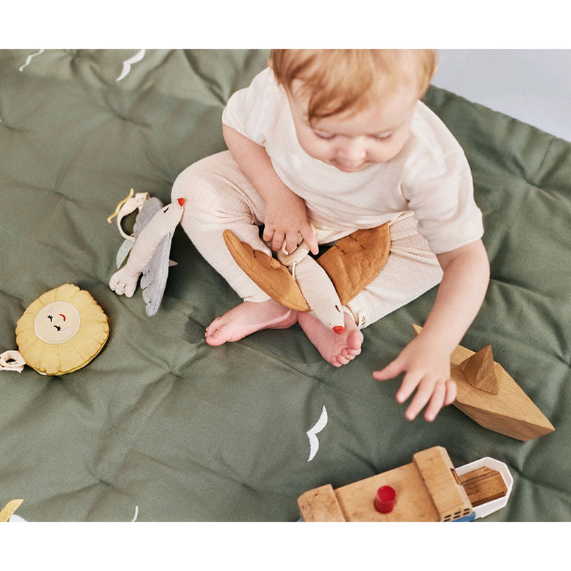 Dear April Bestickte Spielmatratze in 'Sailboats'