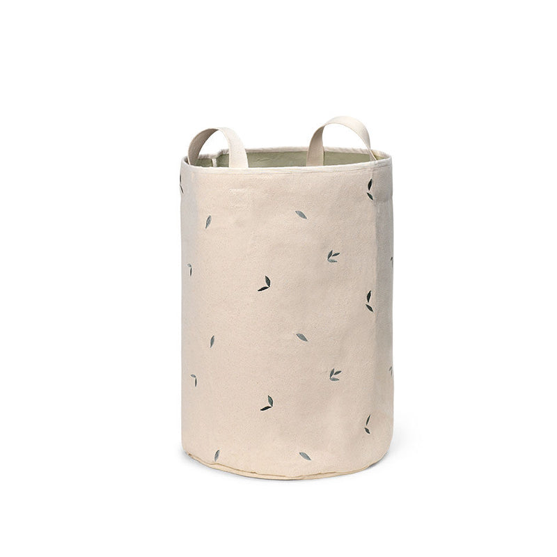 Oliver Furniture 'Dear April' Bestickter Aufbewahrungskorb in 'Leaves' Ø35x50cm