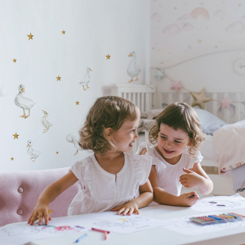 Dekornik Wandsticker Gänse - einzeln klebbar