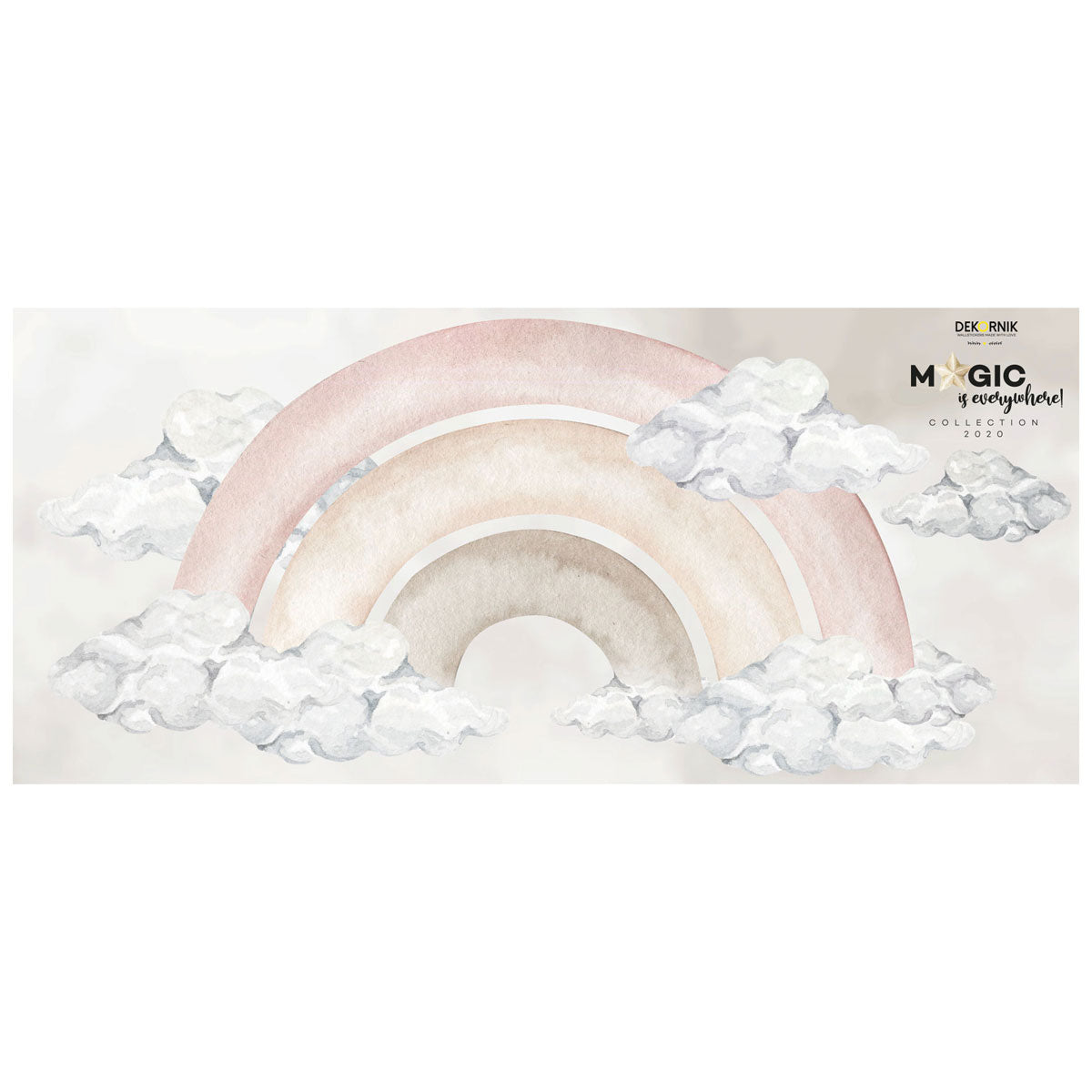 Dekornik Wandsticker Regenbogen Girl - 98x47 cm