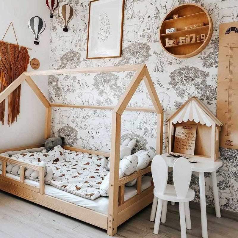 Dekornik Tapete Tiere schwarz-weiss 100x280cm