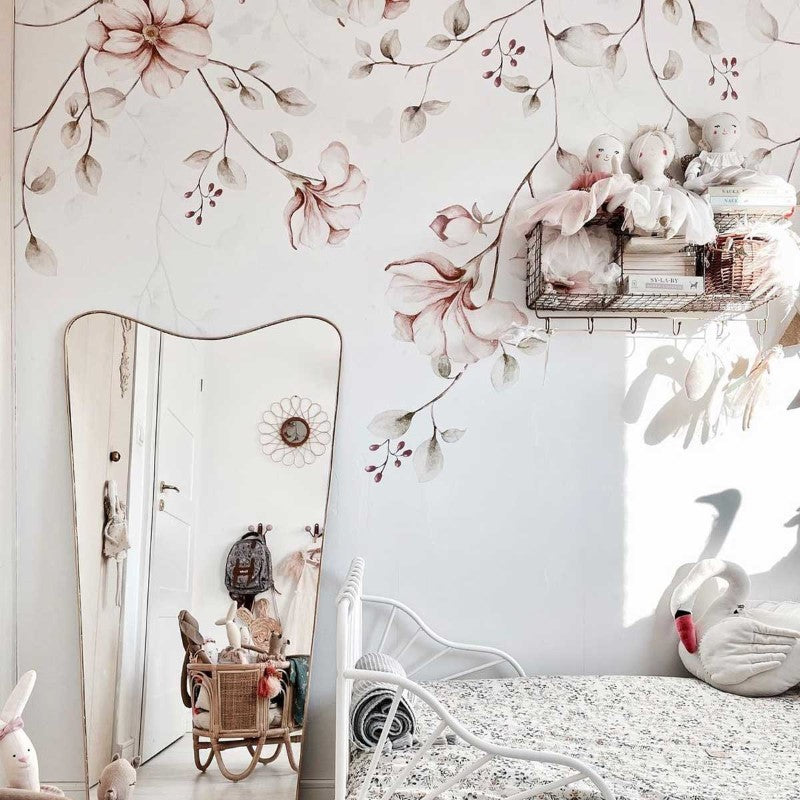 Dekornik Tapete Paradiesgarten Zweige pastel 200x280cm