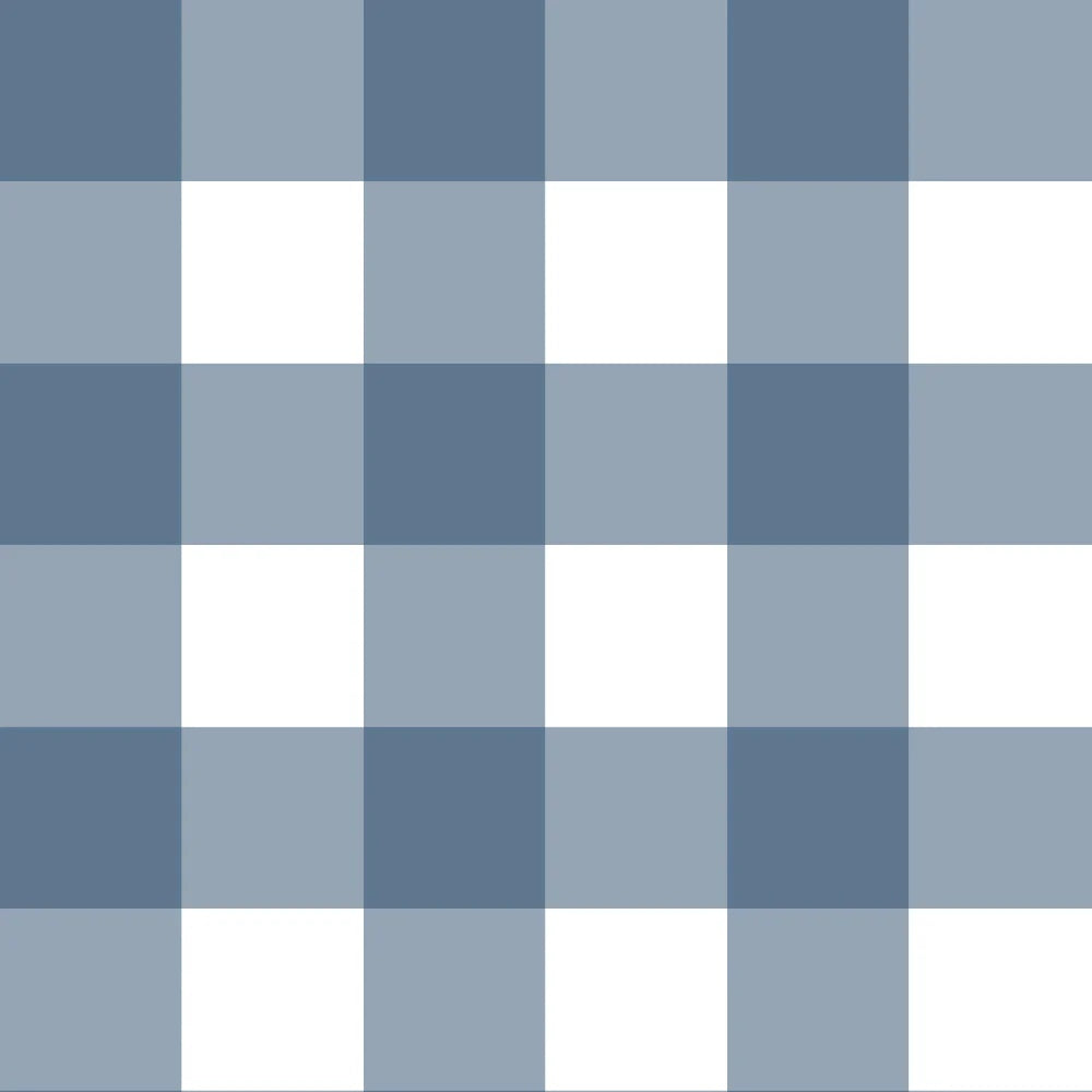 Dekornik Tapete 'Check' große Karos Navyblau 50x280cm