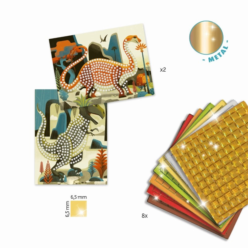 Djeco Mosaik-Set 'Glitzer Dinosaurier'