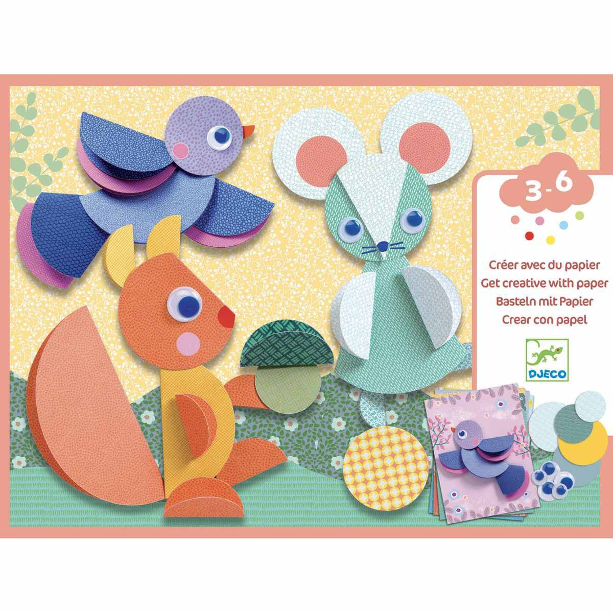Djeco Stickerbilder  "Rundherum"