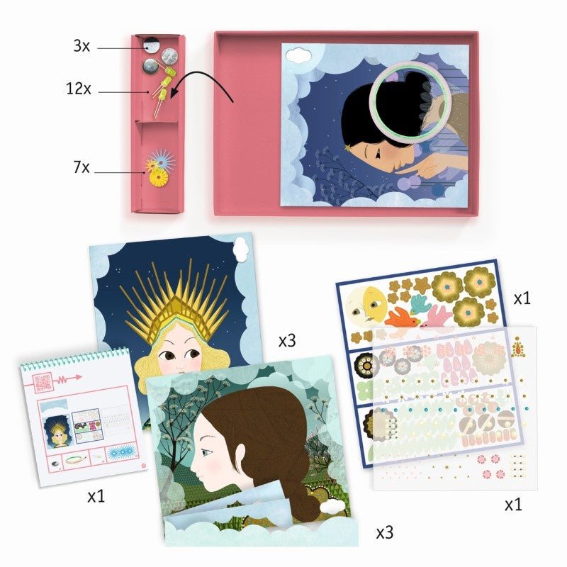 Djeco Factory: Bilder zum Beleuchten 'Kronen'