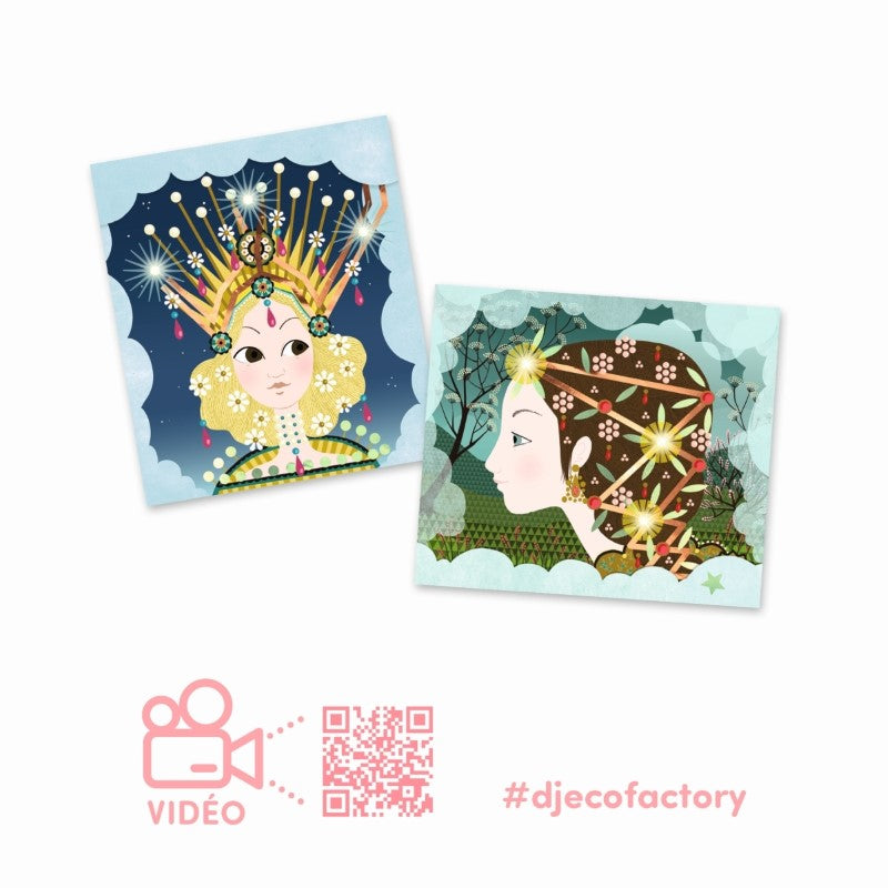 Djeco Factory: Bilder zum Beleuchten 'Kronen'