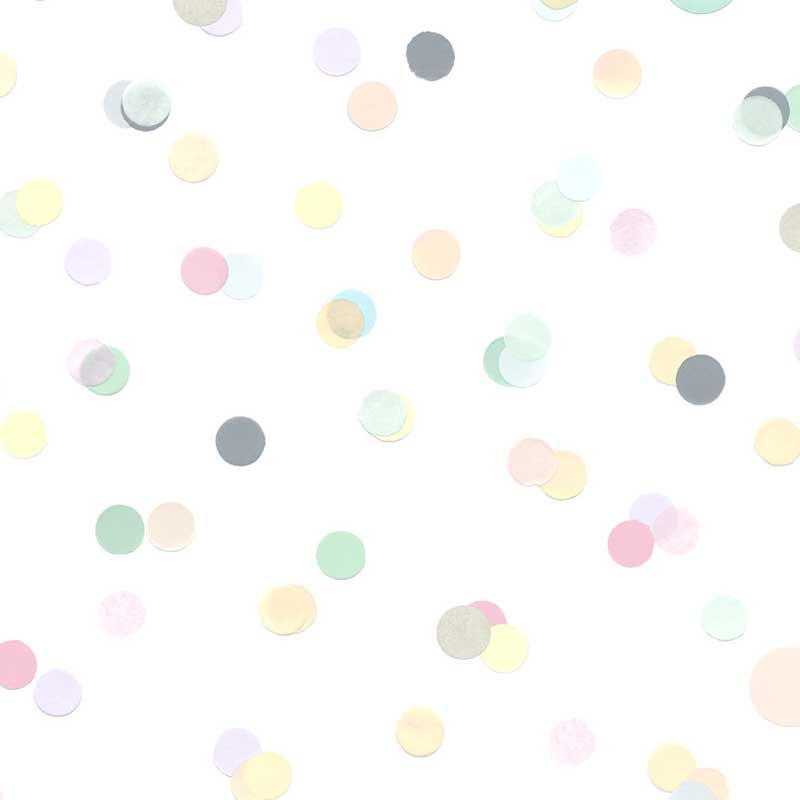 Eijffinger Mini Me Vliesapete Konfetti in mint-rosa-gelb