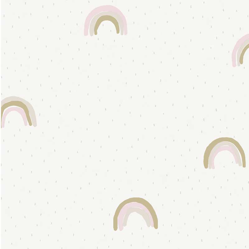 Eijffinger Mini Me Vliesapete Regenbogen in rosa-grau-beige