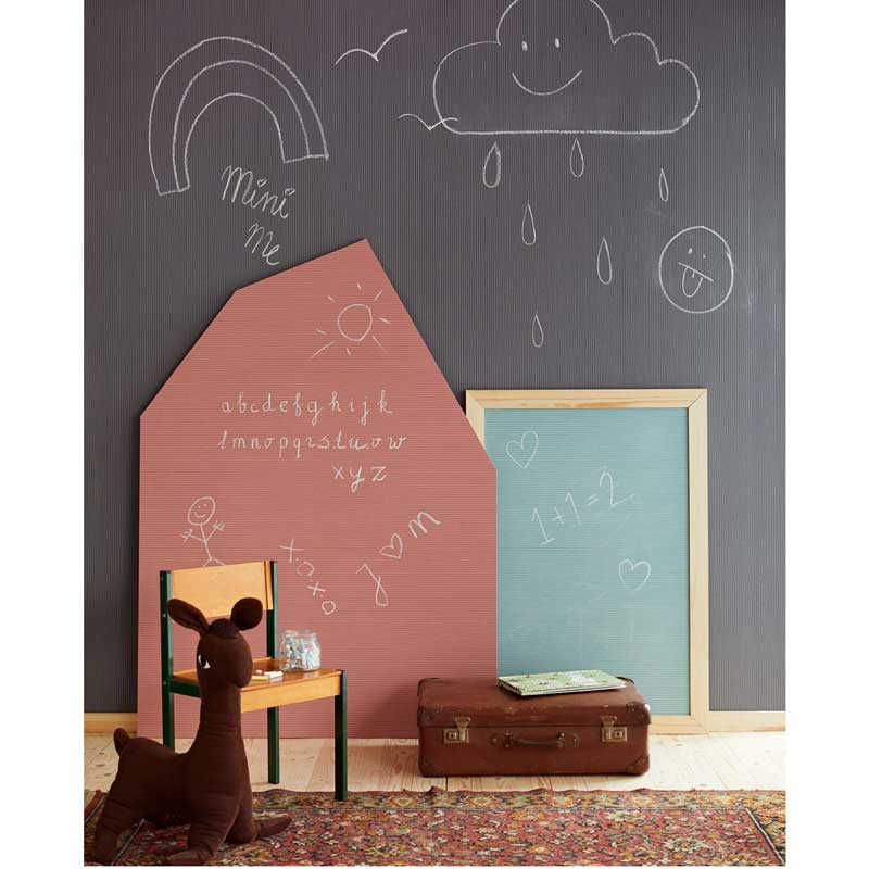 Eijffinger Mini Me Vliesapete Maltafel -beschriftbar mit Kreide- in mauve