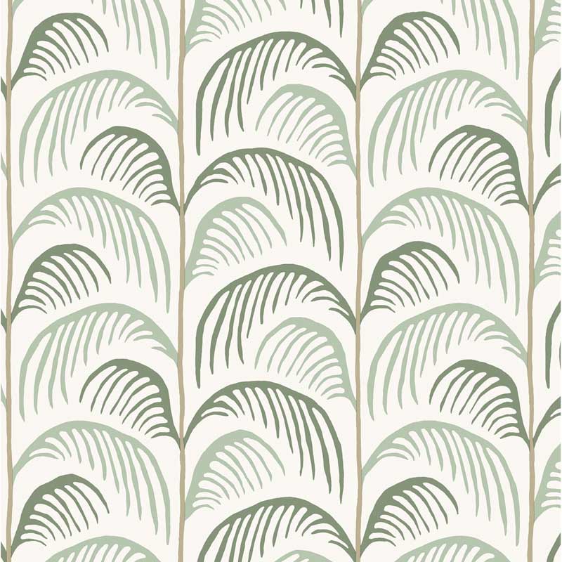 Eijffinger Mini Me Vliesapete Blätter in mint-dunkelgrün-sand