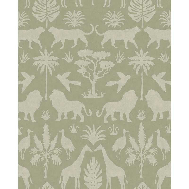 Eijffinger Mini Me Vliesapete Safari in olive-creme