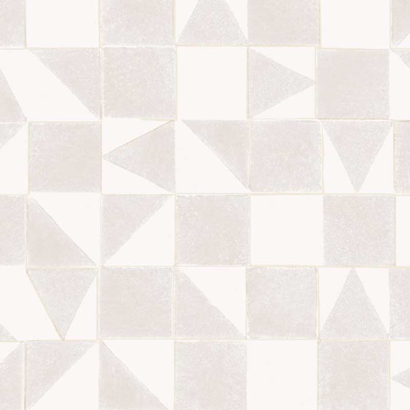 Eijffinger Mini Me Vliesapete Quadrate & Dreiecke in hellgrau