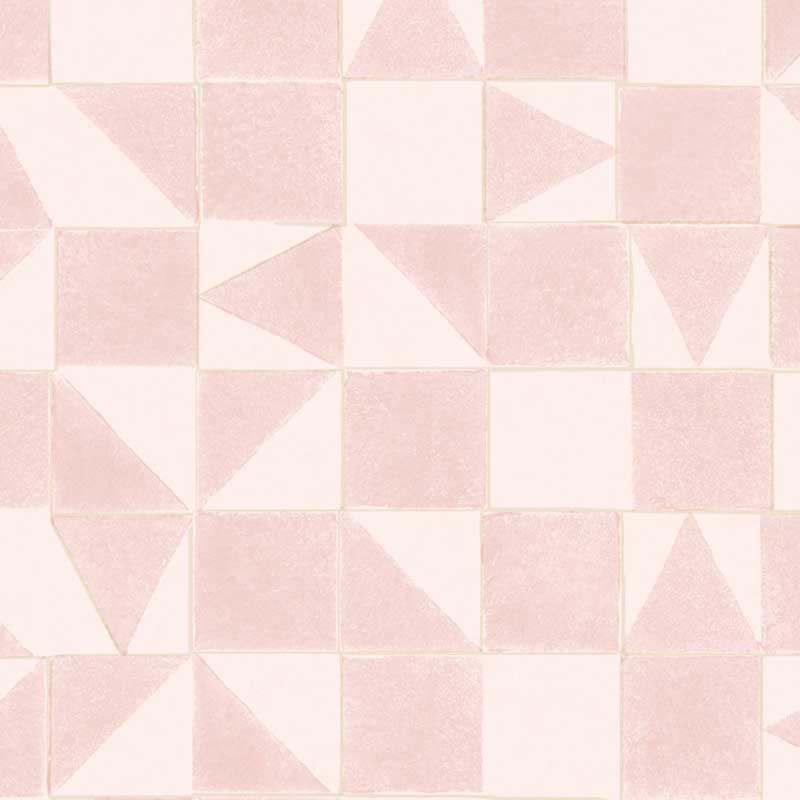 Eijffinger Mini Me Vliesapete Quadrate & Dreiecke in rosa