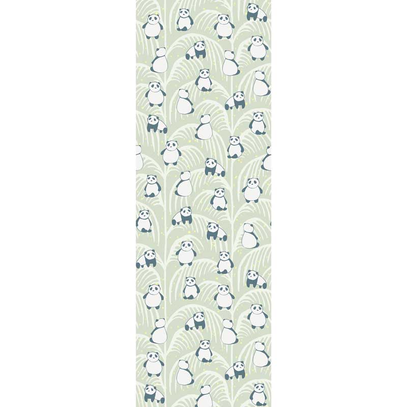 Eijffinger Mini Me Fototapete aus Vlies Pandabären in hellgrau ca. 93x280cm