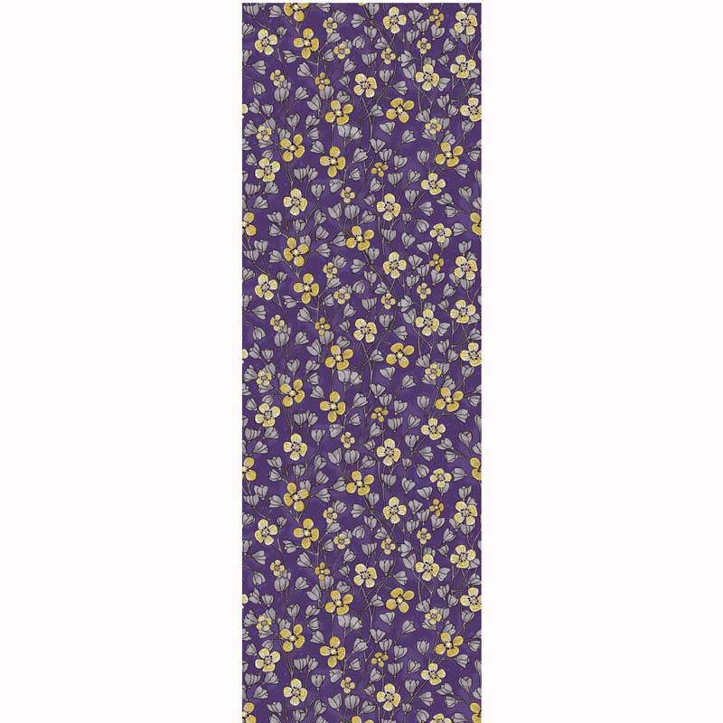 Eijffinger Rice "Everyday Magic two" Tapetenwandbild lila mit Blumenranken creme/grau/ocker