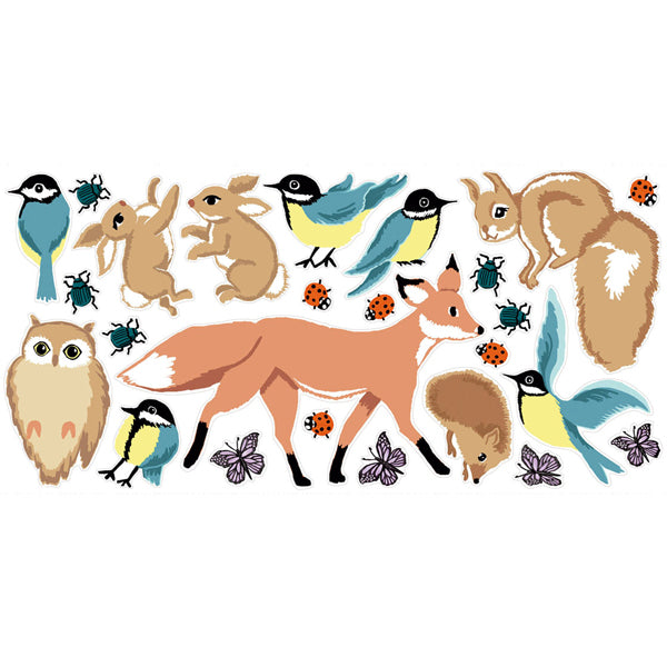 Eijffinger "Wallpower Junior" Wandsticker Waldtiere mehrfarbig