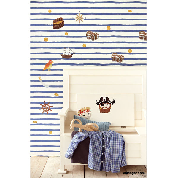 Eijffinger "Wallpower Junior" Wandsticker Pirat mehrfarbig
