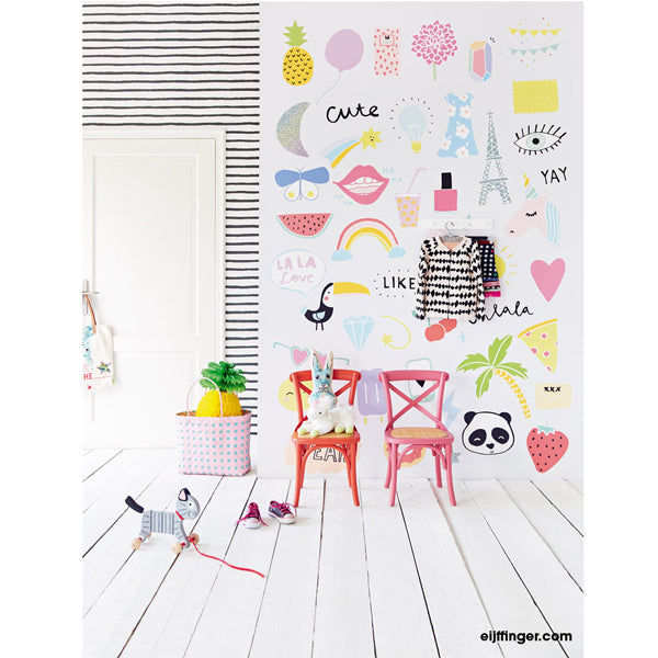 Eijffinger "Wallpower Junior" Wandbild Motive 2 pastell/mehrfarbig 280x186cm