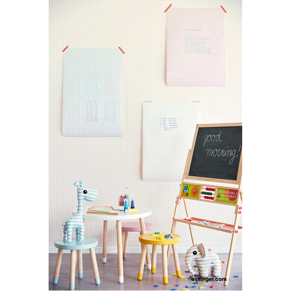 Eijffinger "Wallpower Junior" Vliestapete mit Collageblock-Karos in blau