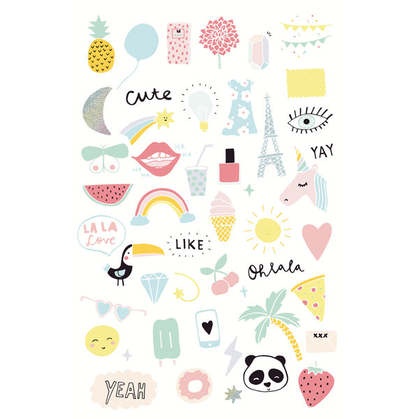 Eijffinger "Wallpower Junior" Wandbild Motive pastell/mehrfarbig 280x186cm