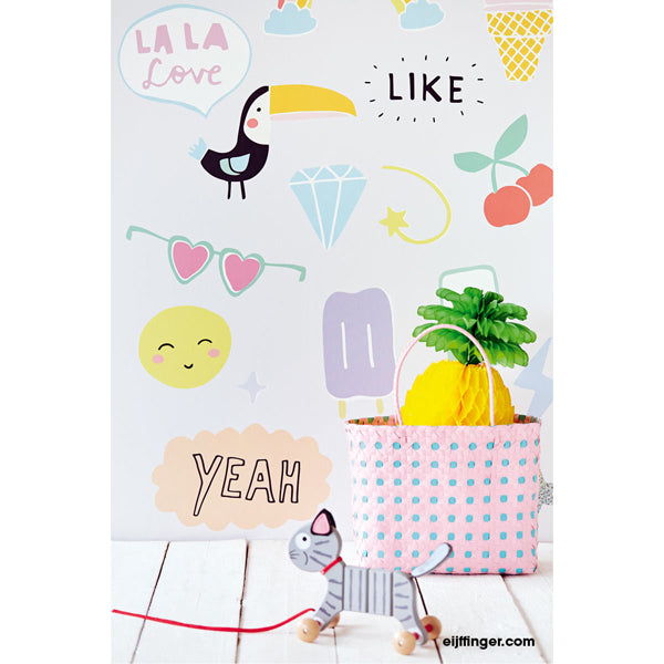 Eijffinger "Wallpower Junior" Wandbild Motive 2 pastell/mehrfarbig 280x186cm